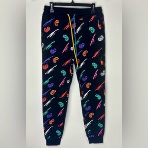 Men’s Multicolor Jazzy Paisley Patterned Joggers 90s Y2K